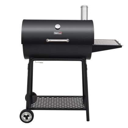 Royal Gourmet 30" CC1830 627 Square inches Barrel Charcoal Grill with Side Table