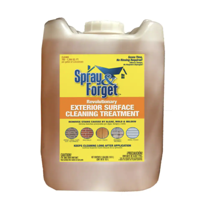 Spray & Forget 5 Gal. Revolutionary Exterior Surface Roof Cleaner Concentrate