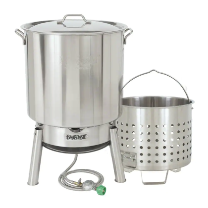 Bayou Classic 82 Qt. Stainless Steel Steam and Boil Cooker Kit