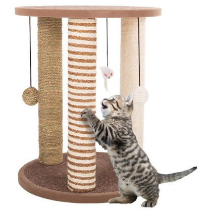 Pet Adobe 19.3-in Cat Scratching Post with Toy
