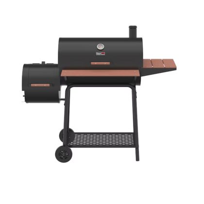 Royal Gourmet CC1830W Charcoal Grill With Offset Smoker, 811 Square Inches, Black