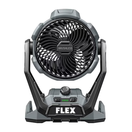 Flex 8.5-in 10-Speed Indoor or Outdoor Gray Industrial Fan