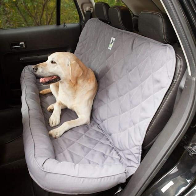 3 Dog Pet Supply No Slip Bolster Grey Seat Protector, Large