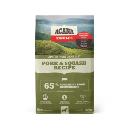 Acana Singles Limited Ingredient Diet Grain-Free High Protein Pork And Squash Dry Dog Food, 25 Lbs