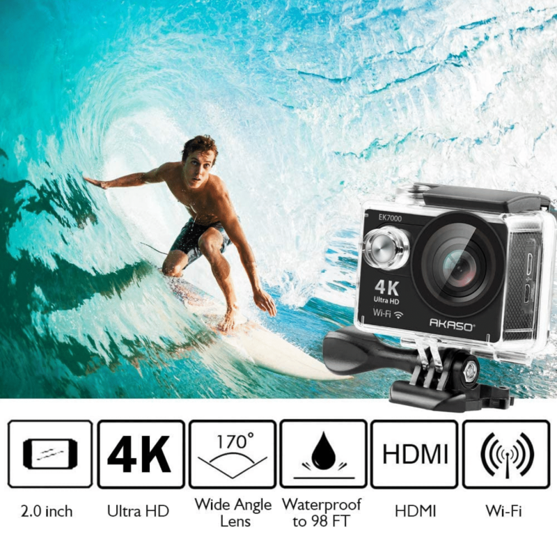 Akaso EK7000 4K30FPS Action Camera Ultra HD Underwater Camera