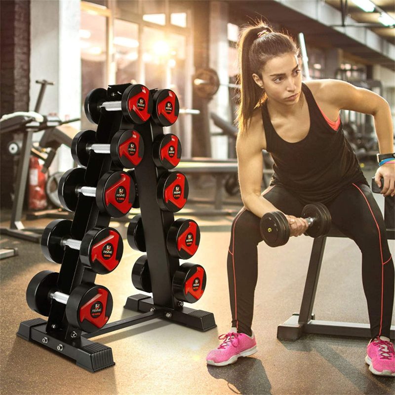 Akyen A Frame Dumbbell Rack Stand Only-5 Tier Weight Rack For Dumbbells