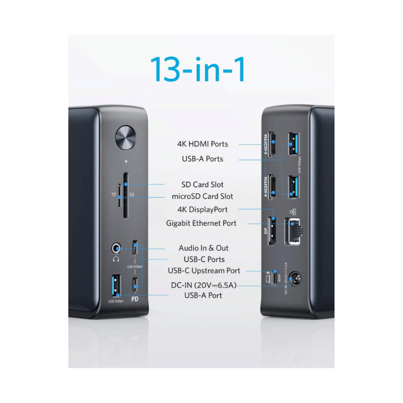 Anker Docking Station, PowerExpand 13 In 1 USB-C Dock