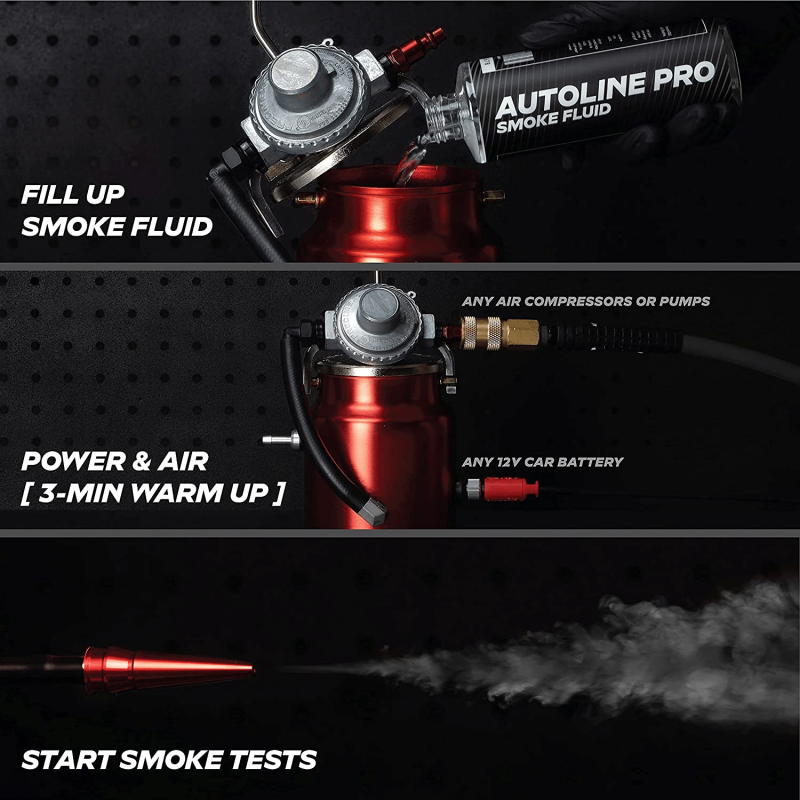 AutoLine Pro Automotive Smoke Machine Leak Detector EVAP Vacuum Diagnostic Tester