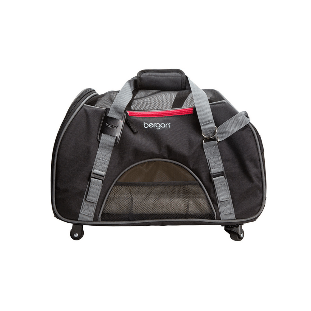 Bergan Black/grey Wheeled Comfort Carrier For Dogs, Large