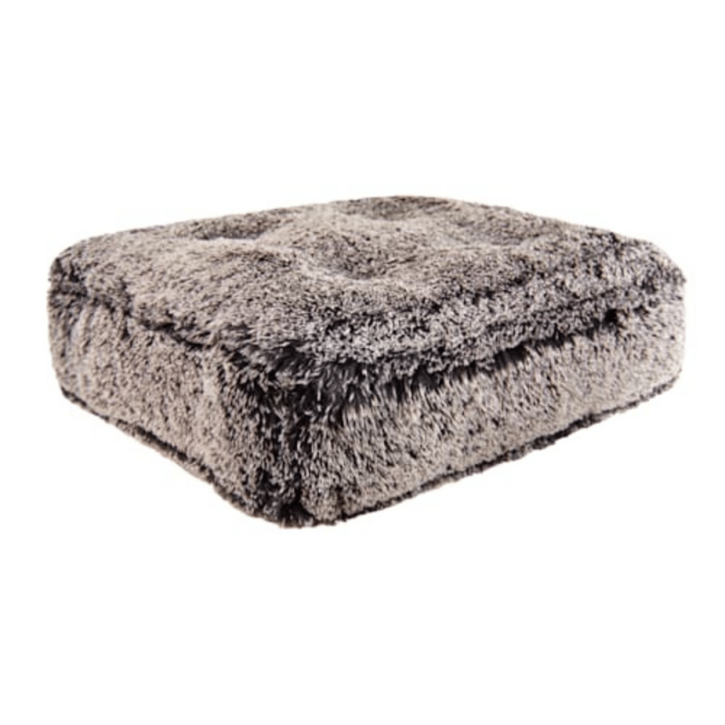 Bessie And Barnie Frosted Willow Ultra Plush Faux Fur Luxury Shag Durable Sicilian Rectangle Pet Bed, Small