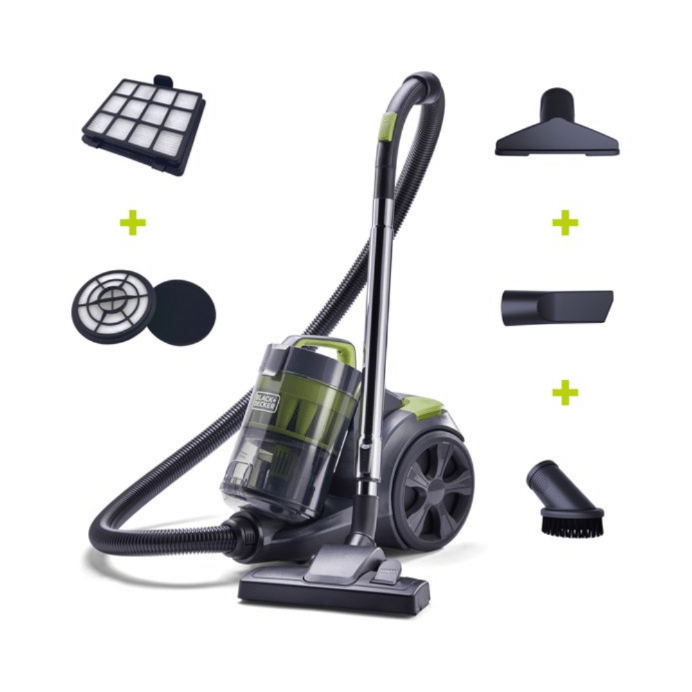 Black + Decker Bagless Canister Vacuum, Adjustable Suction Multi-Cyclonic Power