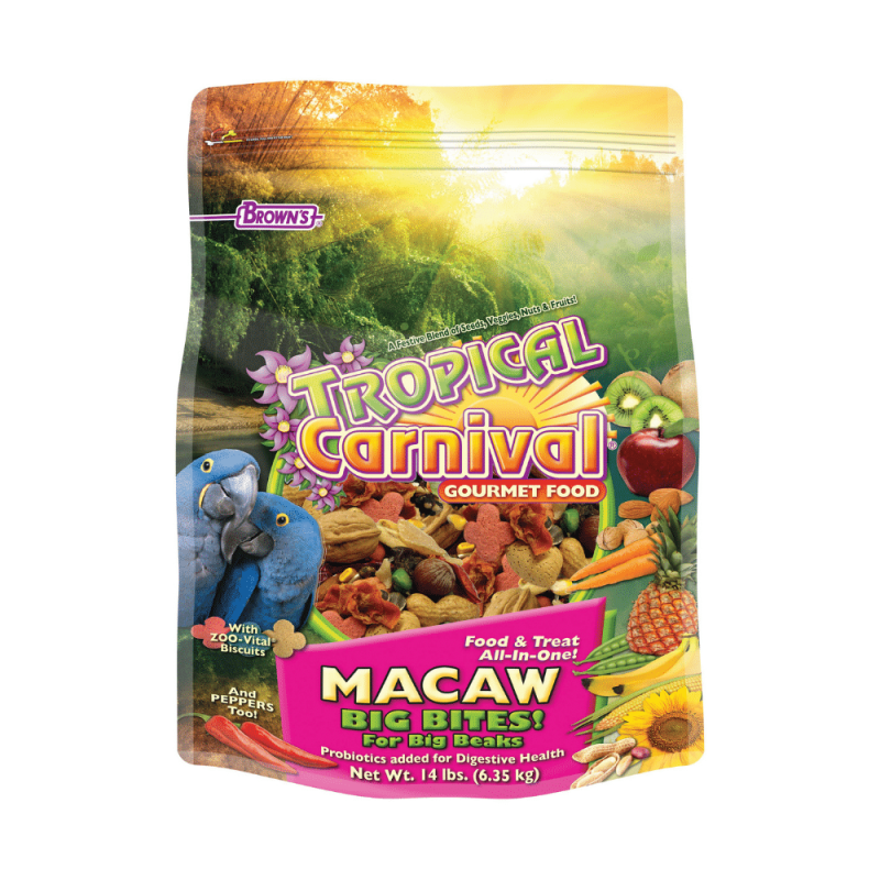 Brown's Tropical Carnival Gourmet Macaw Food, 14 Pounds