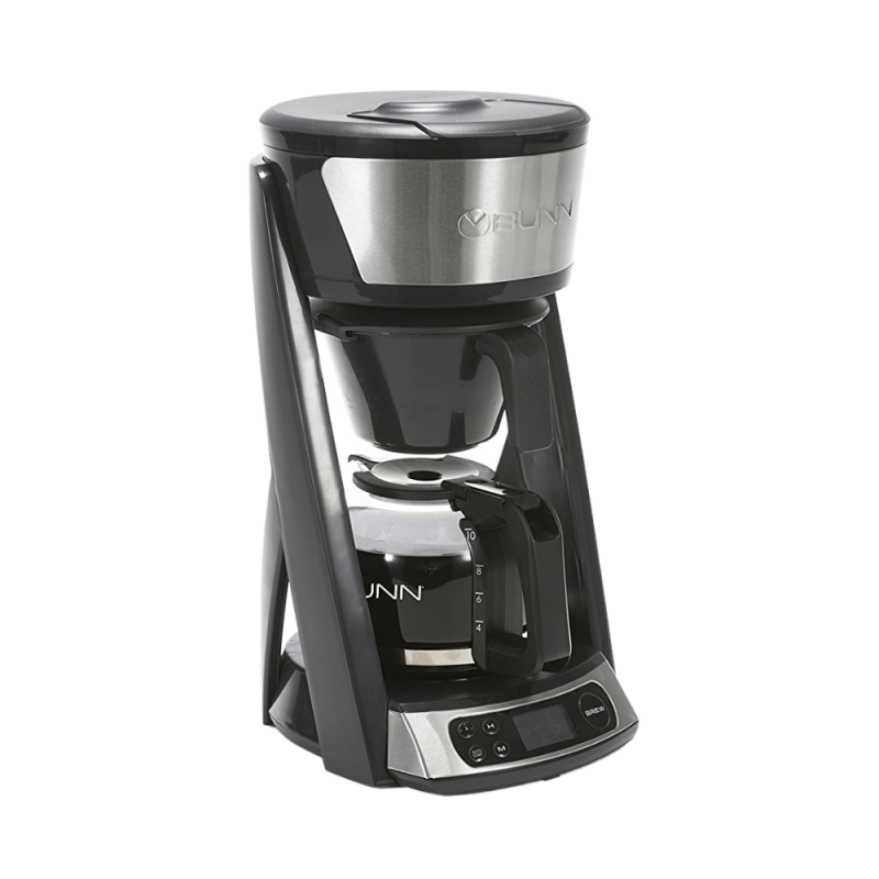 Bunn Heat N Brew Programmable Coffee Maker, 10 Cup, Stainless Steel