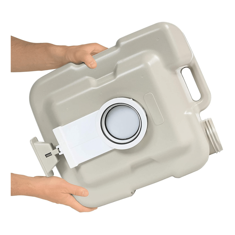 Camco 41541 Portable Travel Toilet-Designed, 5.3 Gallon , White