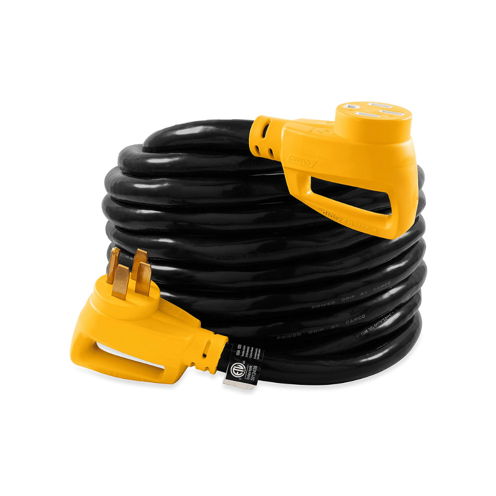 Camco 30 Feet PowerGrip Heavy Duty Outdoor 50 Amp Extension Cord