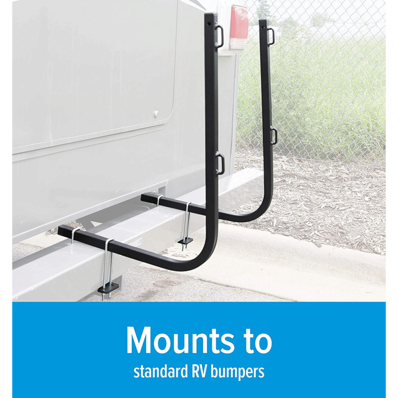 Camco Rhino Bumper Mount RV Tote Tank Carrier, Fits All Tote Tank Sizes: 15, 21, 28, & 36 Gallon