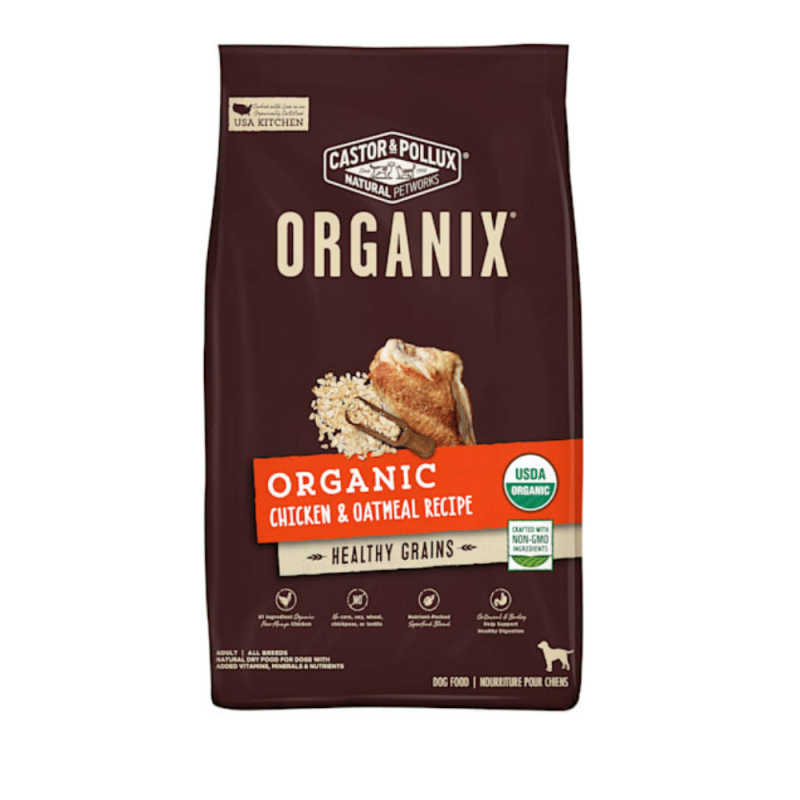 Castor & Pollux Organix Organic Chicken And Oatmeal Recipe Dry Dog Food, 18 Lbs