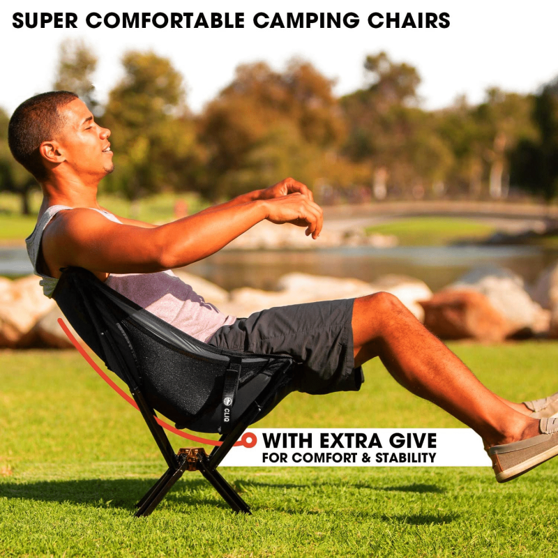 Cliq Camping Chair, Most Funded Portable Chair in Crowdfunding History
