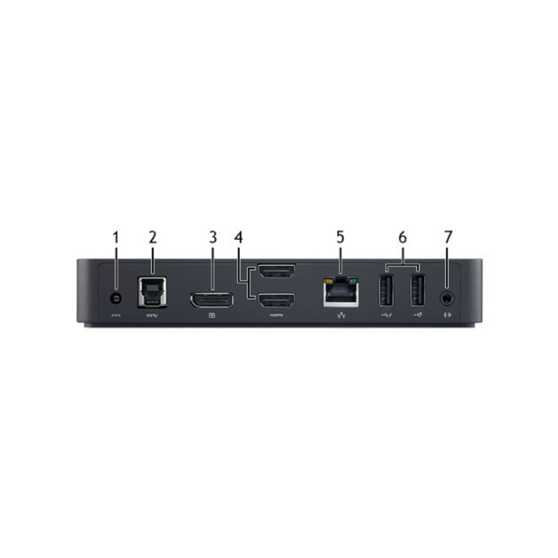 Dell USB 3.0 Ultra HD/ 4K Triple Display Docking Station, Black