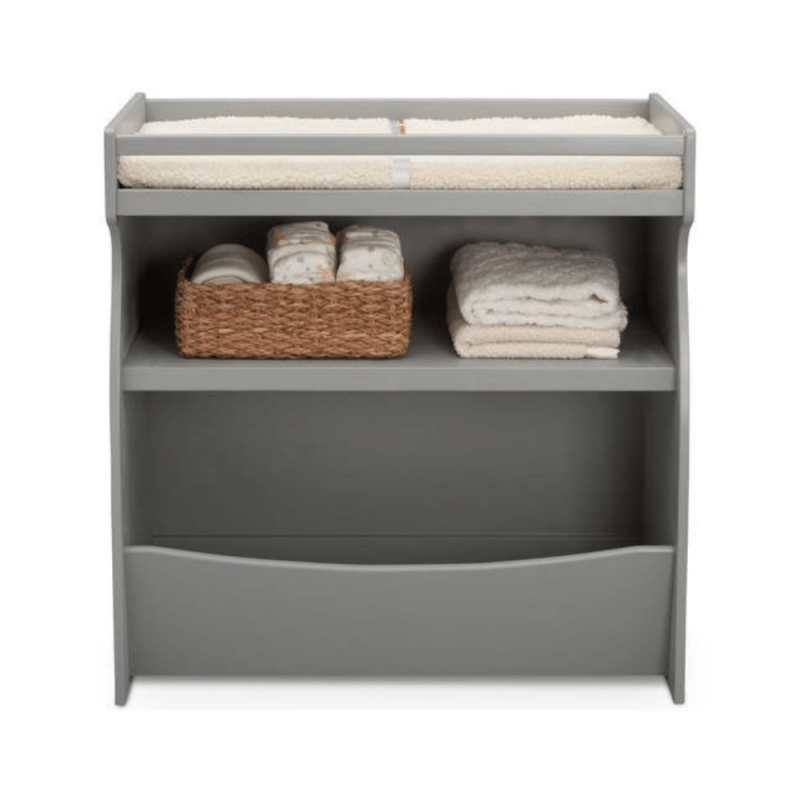 Delta Children Gateway 2-in-1 Changing Table and Storage Unit, Gray
