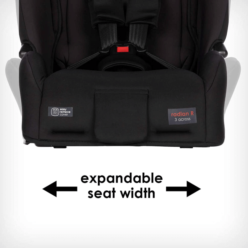 Diono Radian 3R, 3-in-1 Convertible Rear & Forward Facing Convertible Car Seat, High-Back Booster, Black Jet