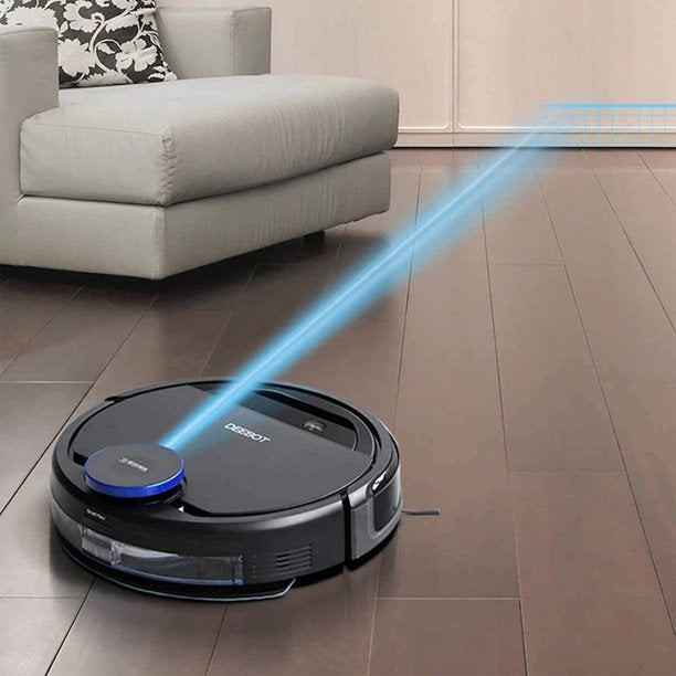 Ecovacs Deebot Ozmo Robotic Vacuum Cleaner & Mop w/Smart Navigation, Black