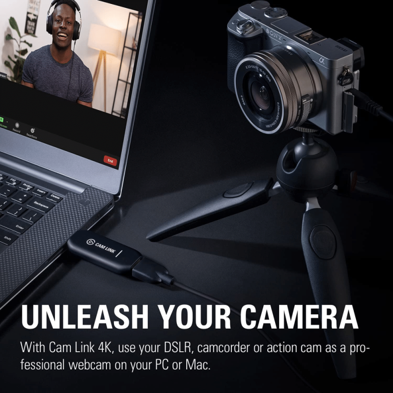 Elgato Cam Link 4K, Broadcast Live, Record via DSLR, Camcorder, or Action Cam