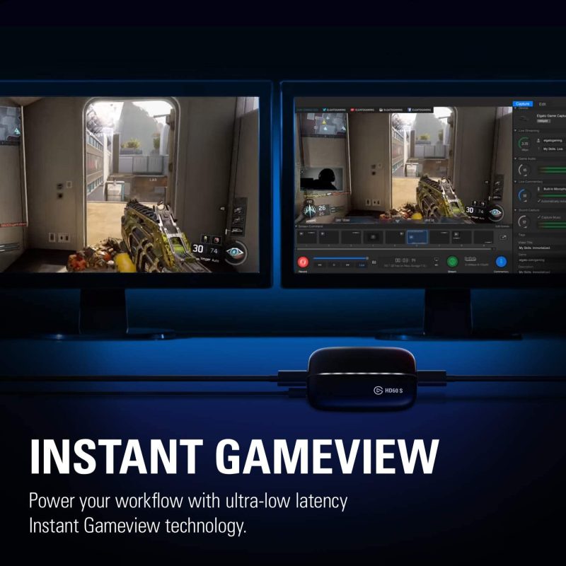 Elgato Game Capture HD60 S, Stream and Record Instantly in 1080p60