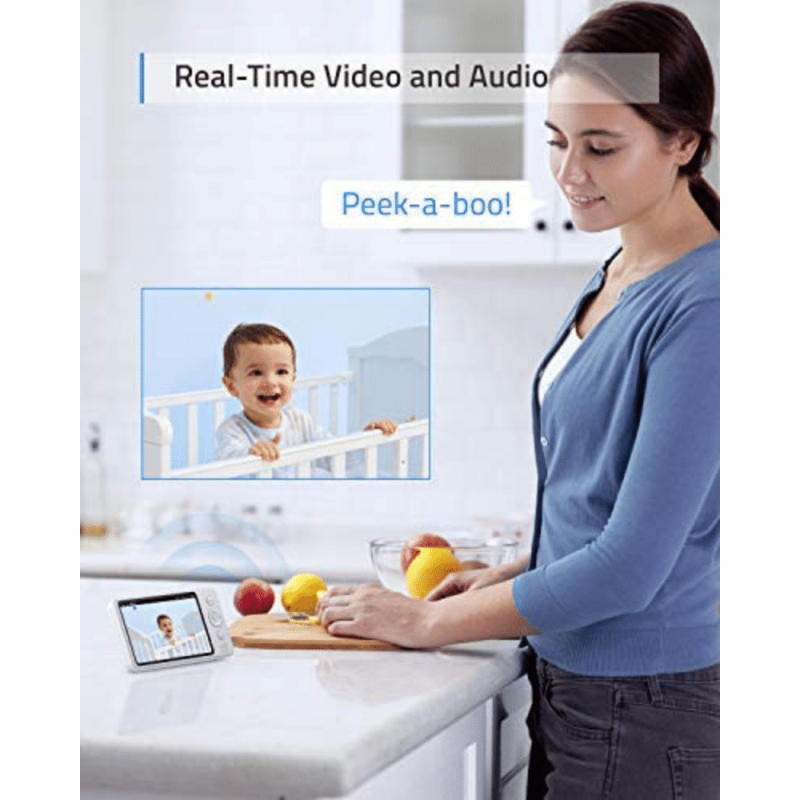 eufy Security Spaceview S Video Monitor, Peace of Mind for New Moms, 5 inch LCD Display