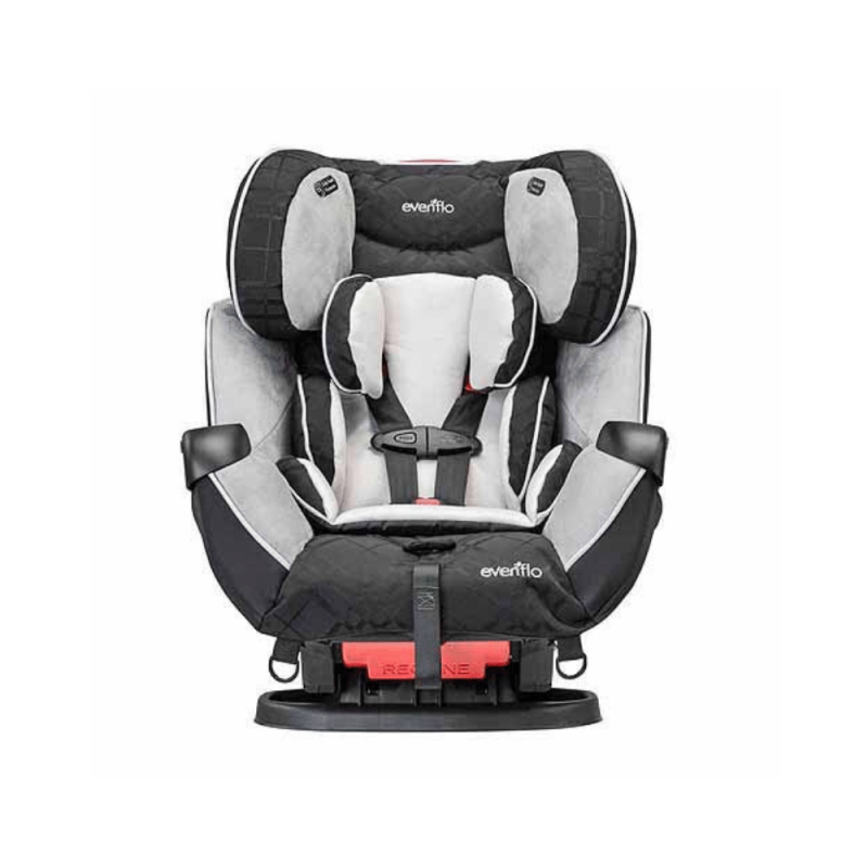 Evenflo Symphony LX All-in-One Convertible Car Seat, Geometric Crete Gray