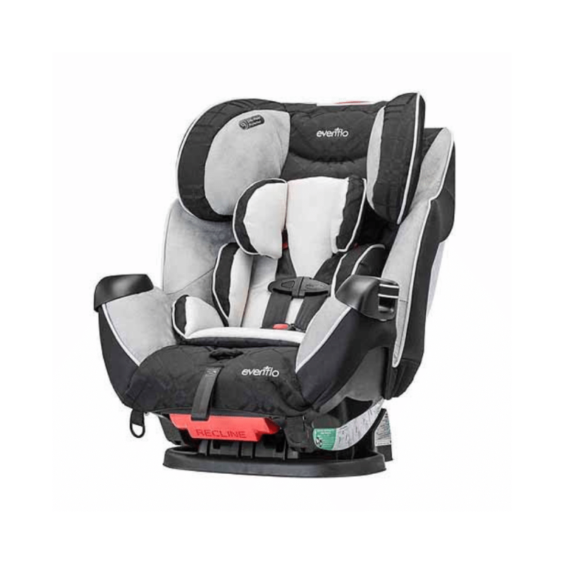Evenflo Symphony LX All-in-One Convertible Car Seat, Geometric Crete Gray