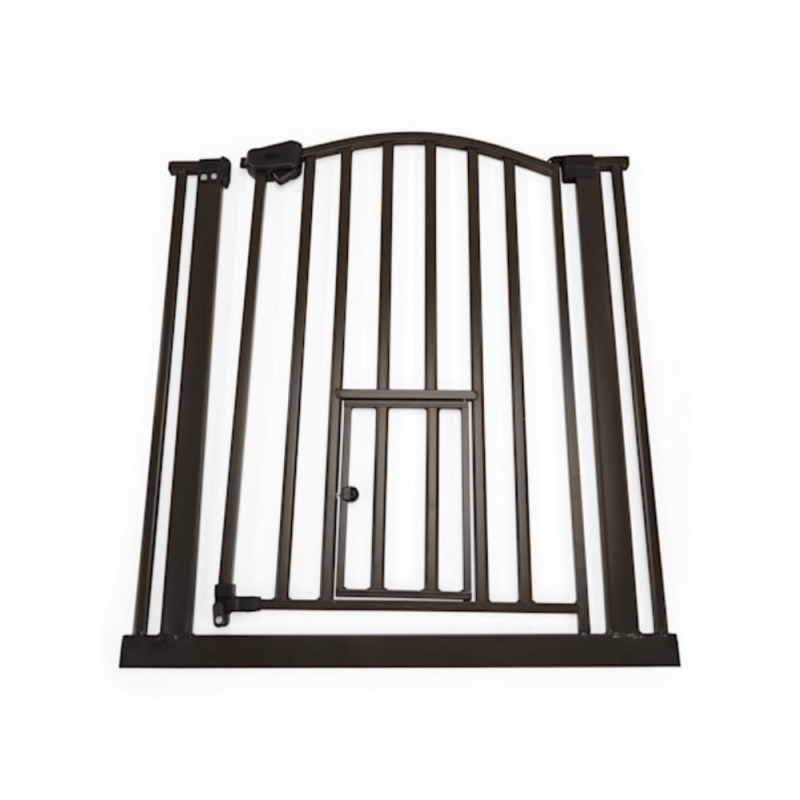 EveryYay In The Zone Arched Walk-Through Pet Gate, 29-43.5" W X 30" H