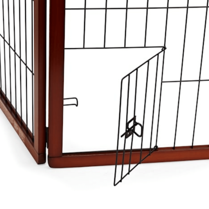 EveryYay In The Zone Free-Standing Wooden Pet Gate, 22" W X 28" H