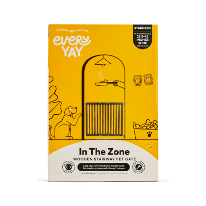 EveryYay In The Zone Wooden Pet Gate, 25.5-42" W X 60" H