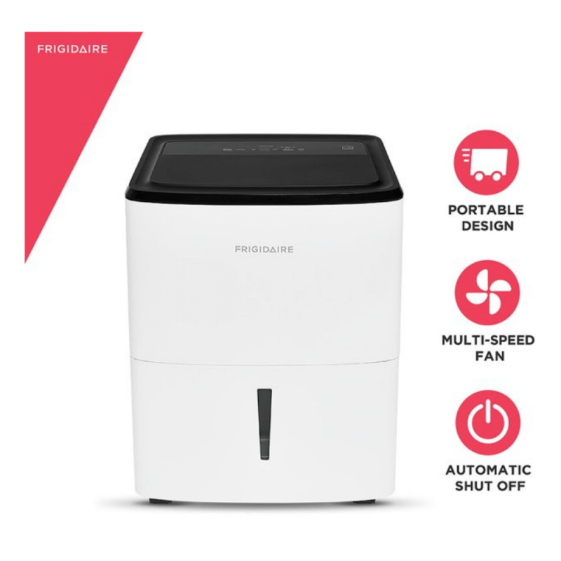Frigidaire 35-Pint Dehumidifier with Effortless Humidity Control, White