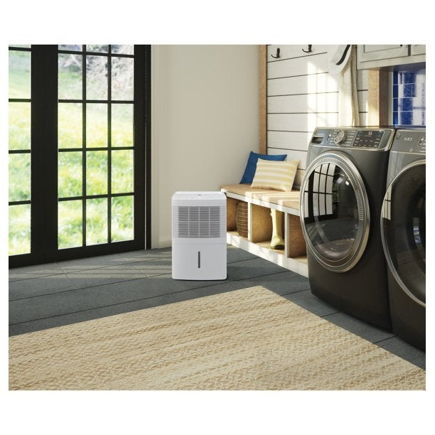GE 20 Pint Portable Dehumidifier for Damp Spaces, White (ADEW20LY)