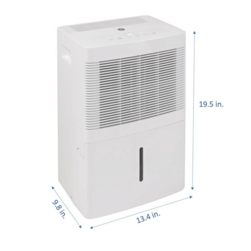 GE 20 Pint Portable Dehumidifier for Damp Spaces, White (ADEW20LY)