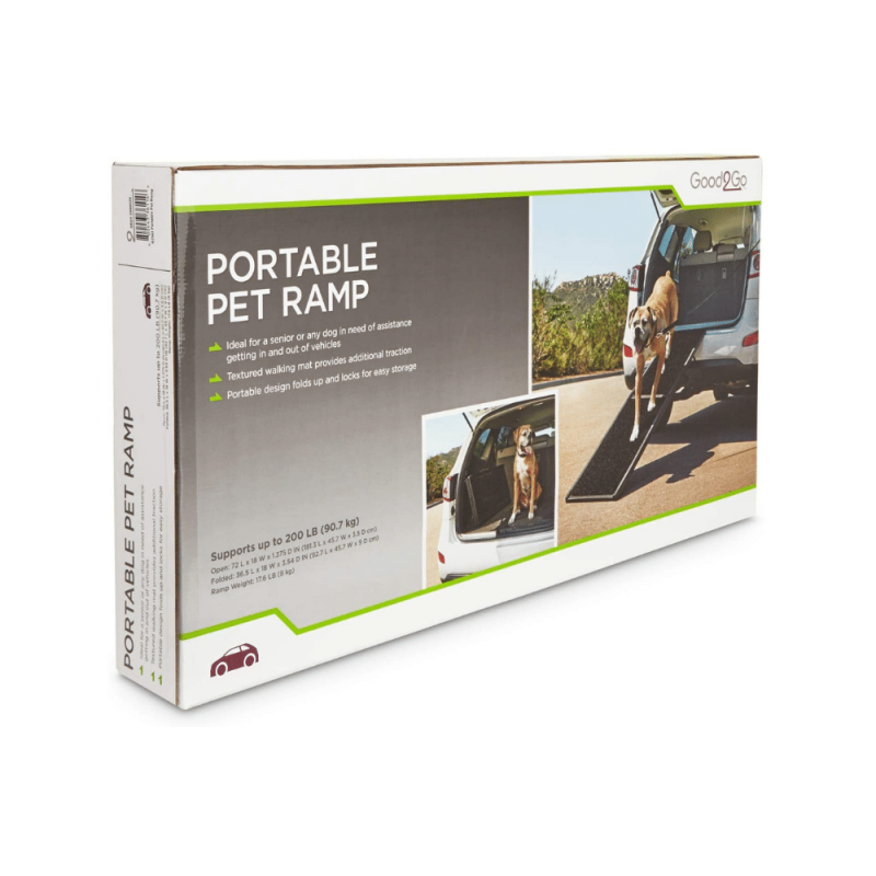 Good2Go Black Portable Pet Ramp, For Pets Up To 200 lbs