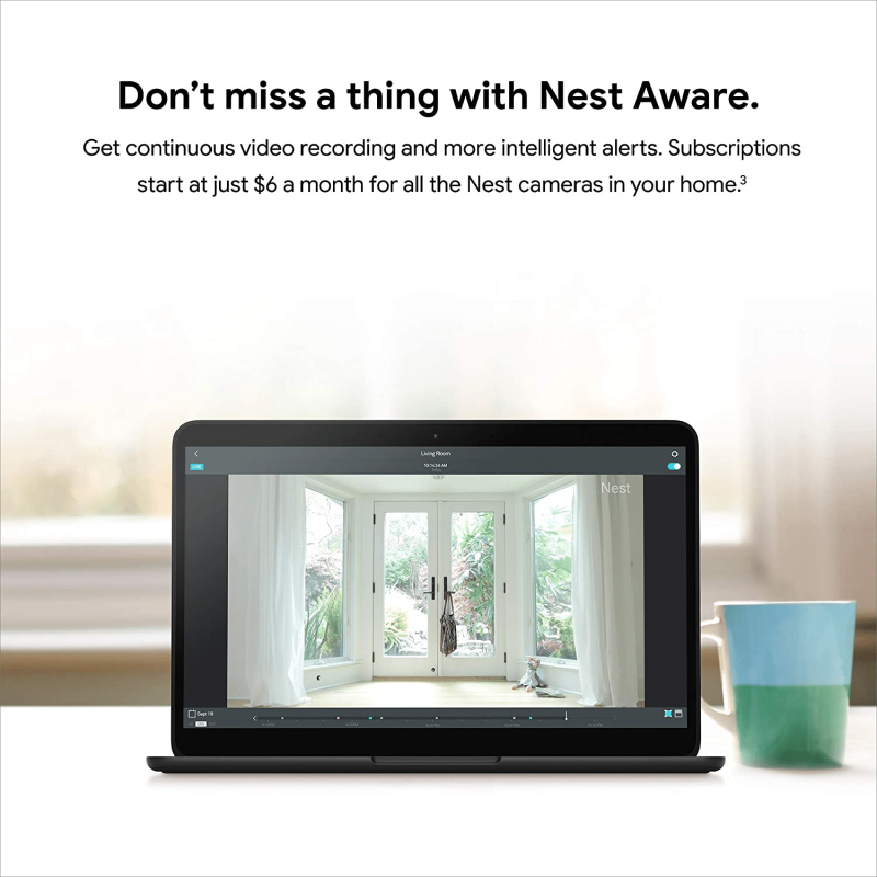 Google Nest Cam Indoor Wired Indoor Camera, For Home Security