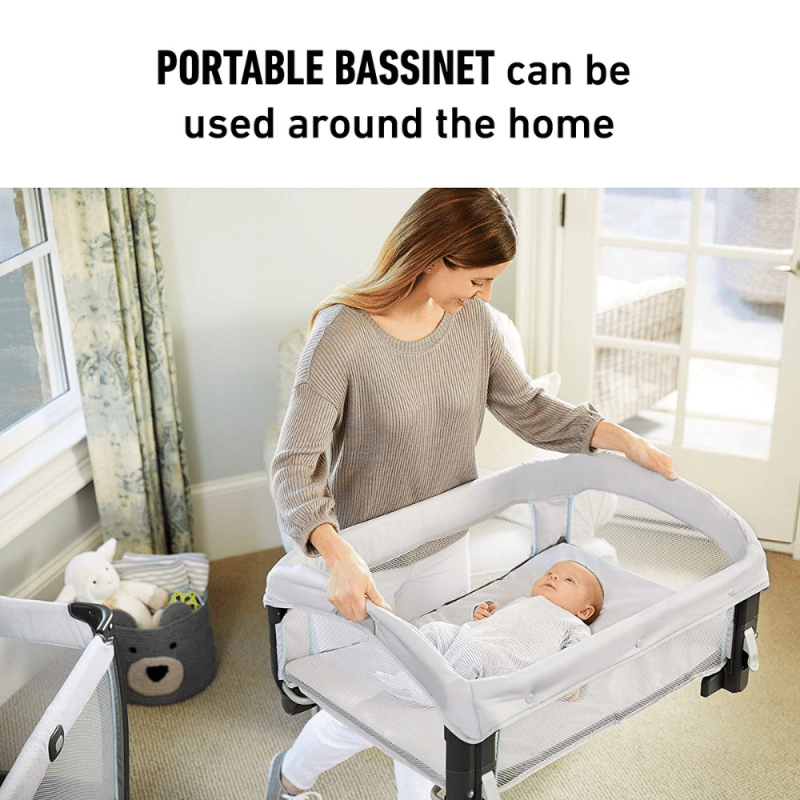 Graco My View 4 In Baby Bassinet With 4 Stages Including Raised Bassinet, Montana