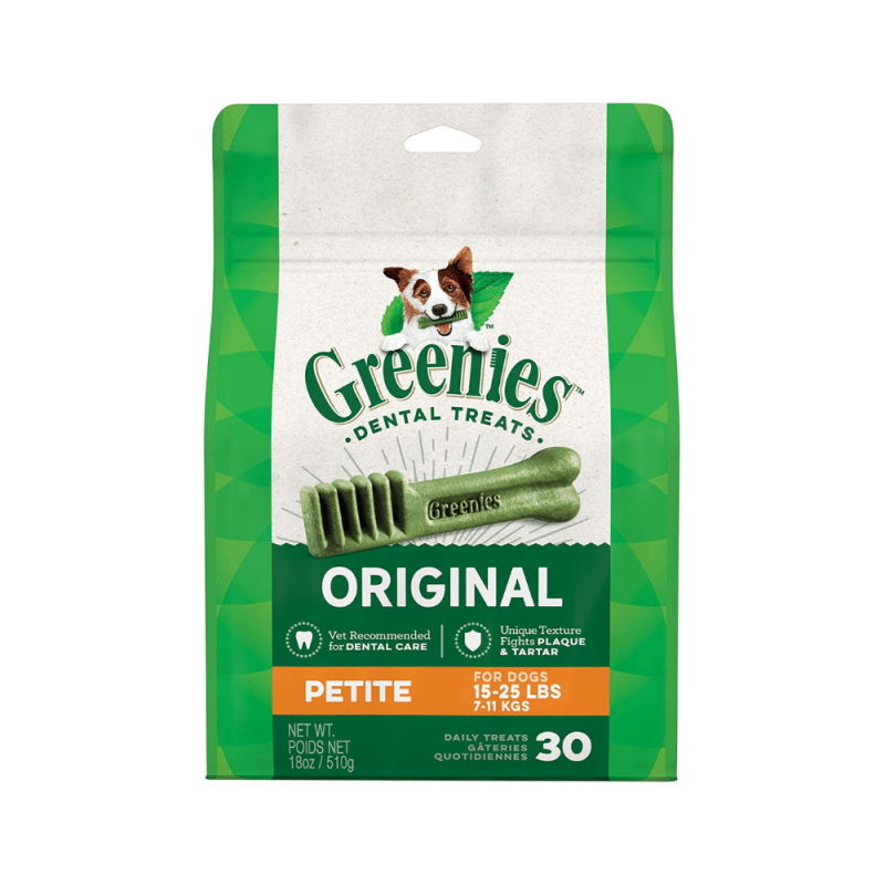 Greenies Original Petite Natural Dental Dog Treats, 15 - 25 Pounds Dogs