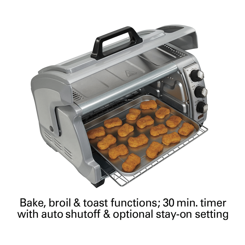 Hamilton Beach 6-Slice Countertop Toaster Oven, Silver (31127D)