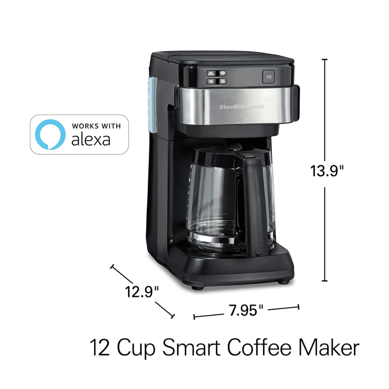 Hamilton Beach Alexa Smart Coffee Maker - 12 Cup Capacity