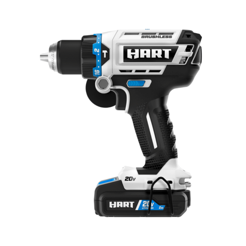 Hart 20-Volt Brushless 1/2 Inch Hammer Drill Kit