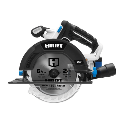 Hart 20-Volt Cordless 6 1/2-inch Circular Saw Kit, 4.0Ah Lithium-Ion Battery
