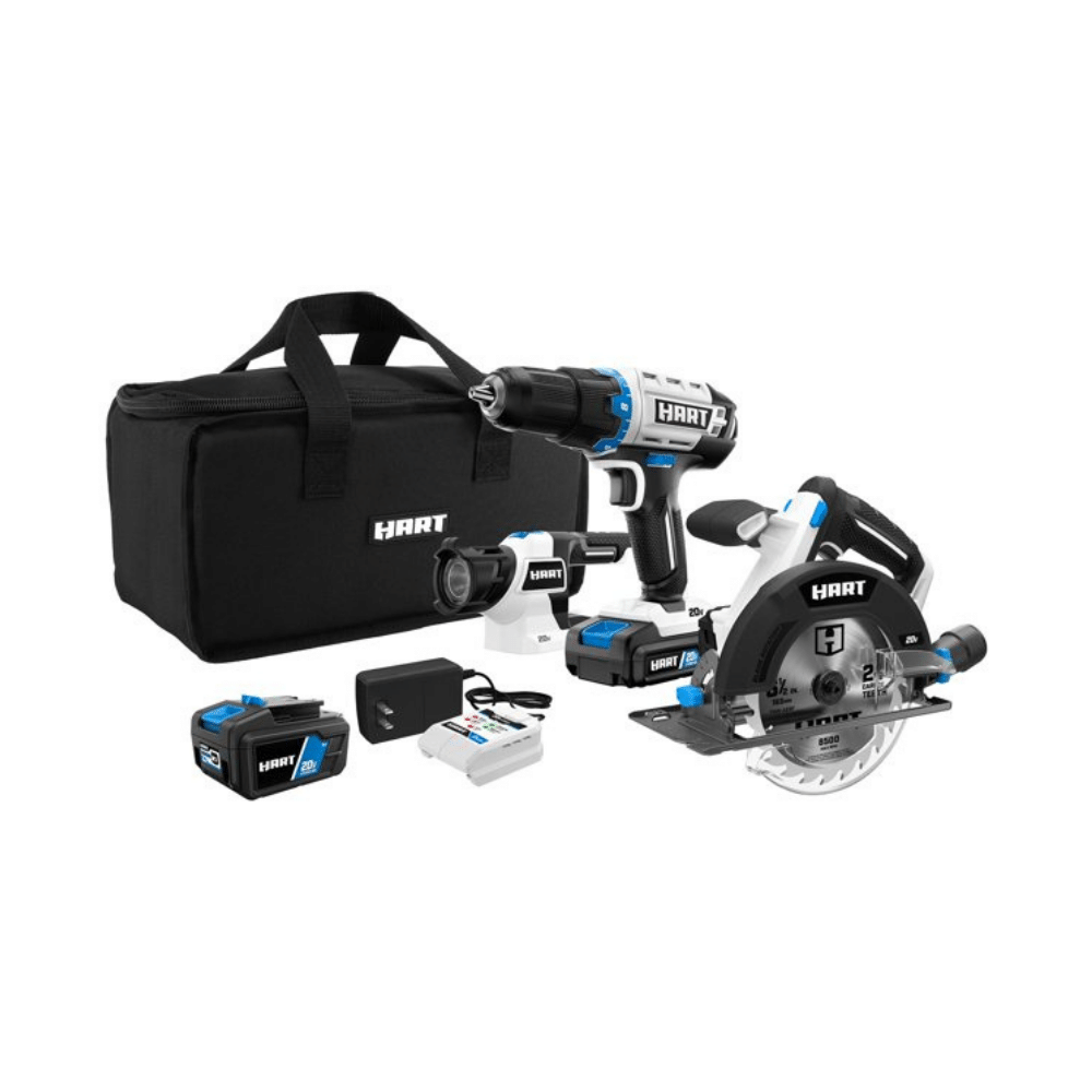 Hart 3-Tool 20-Volt Cordless Combo Kit With And 16-Inch Storage Bag