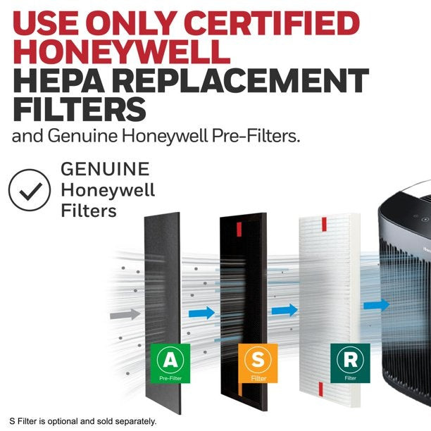 Honeywell InSight HEPA Air Purifier, for Extra-Large Rooms, Black