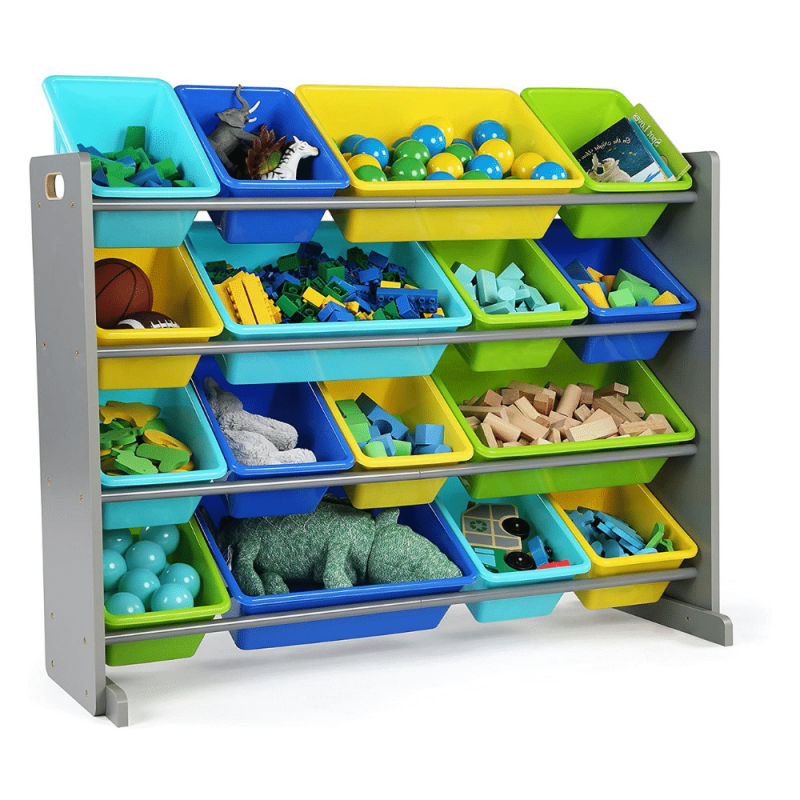 Humble Crew Extra-Large Toy Organizer, 16 Storage Bins