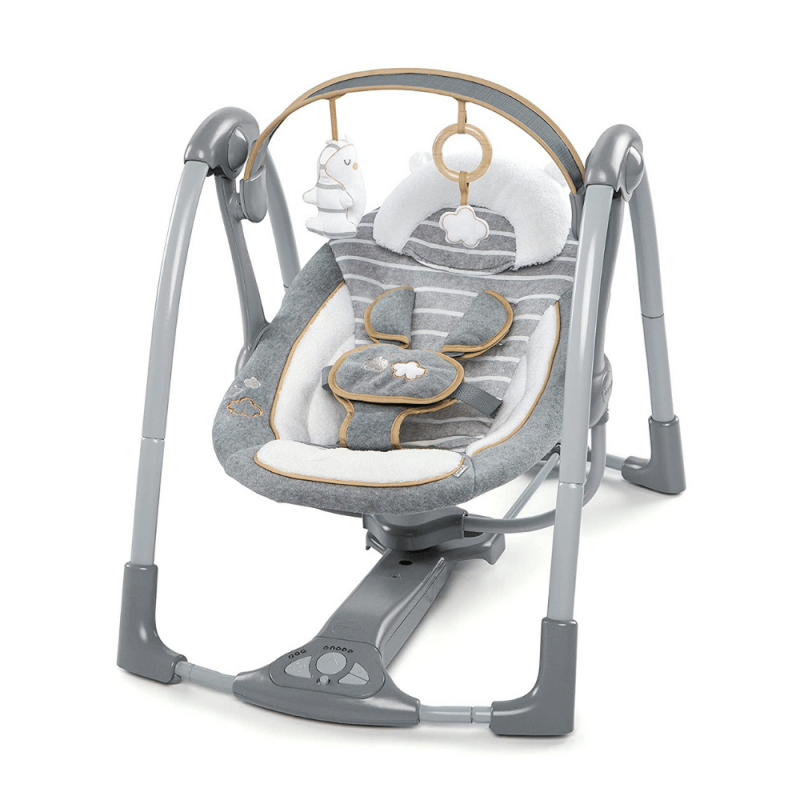 Ingenuity Boutique Collection Swing And Go Portable Swing, Bella Teddy