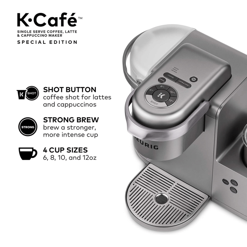 Keurig K-Cafe Special Edition Single Serve K-Cup Pod Coffee, Latte And Cappuccino Maker